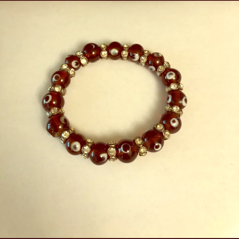 Stretchy Bracelet with glass beads